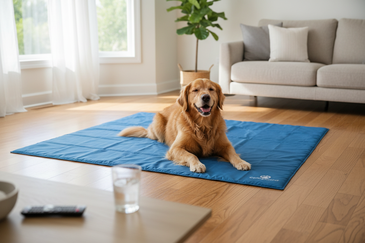 Cooling Dog Blanket Lifestyle
