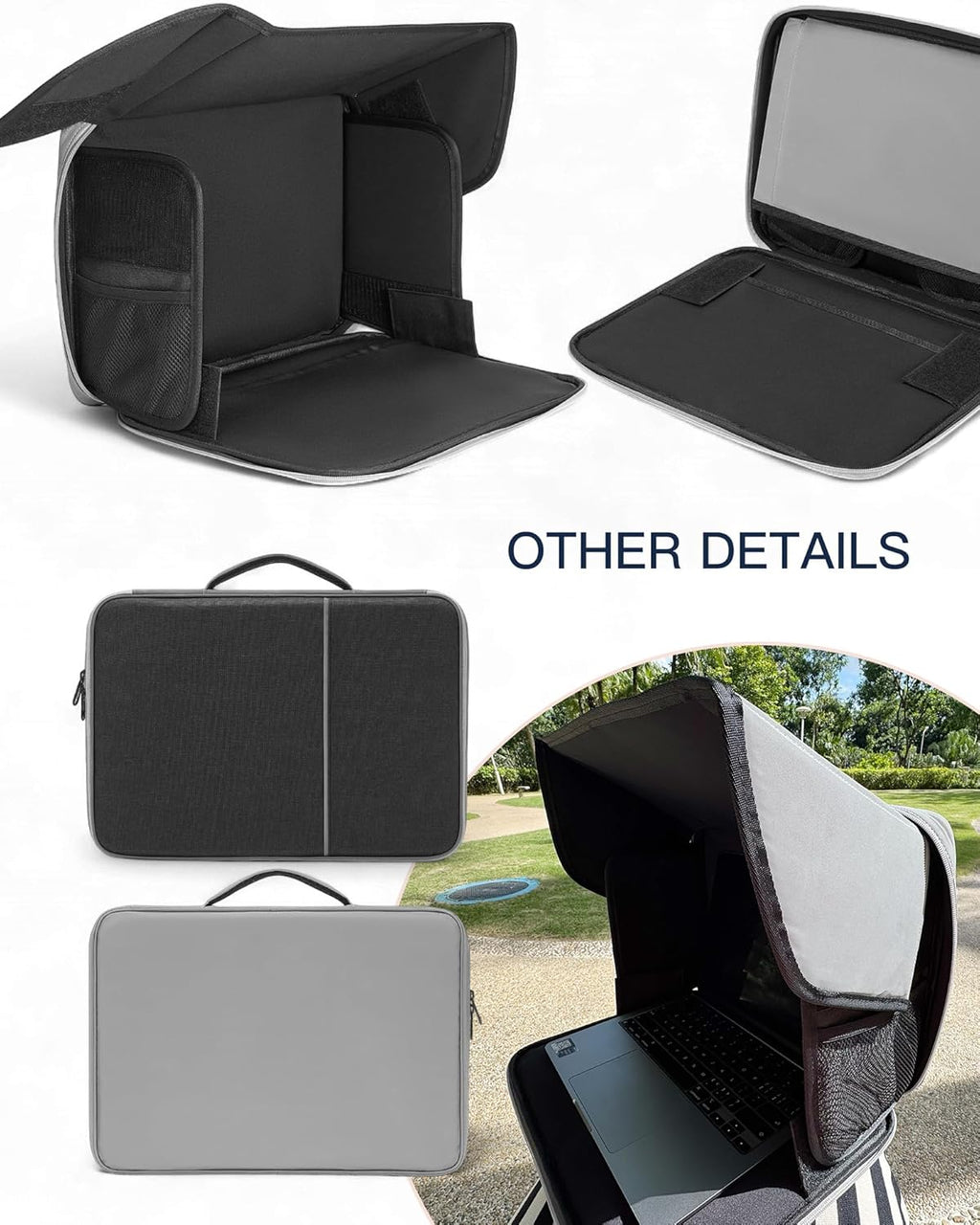 Portable Laptop Sun Shade Sleeve Protector