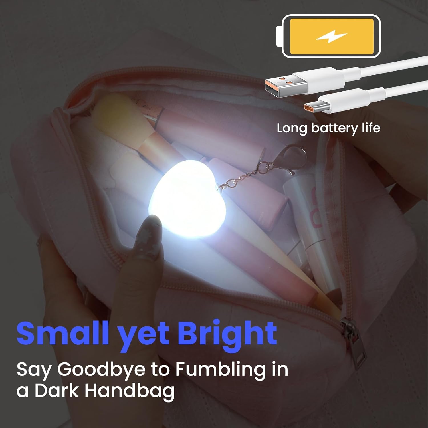 Pocket Heart Purse Light